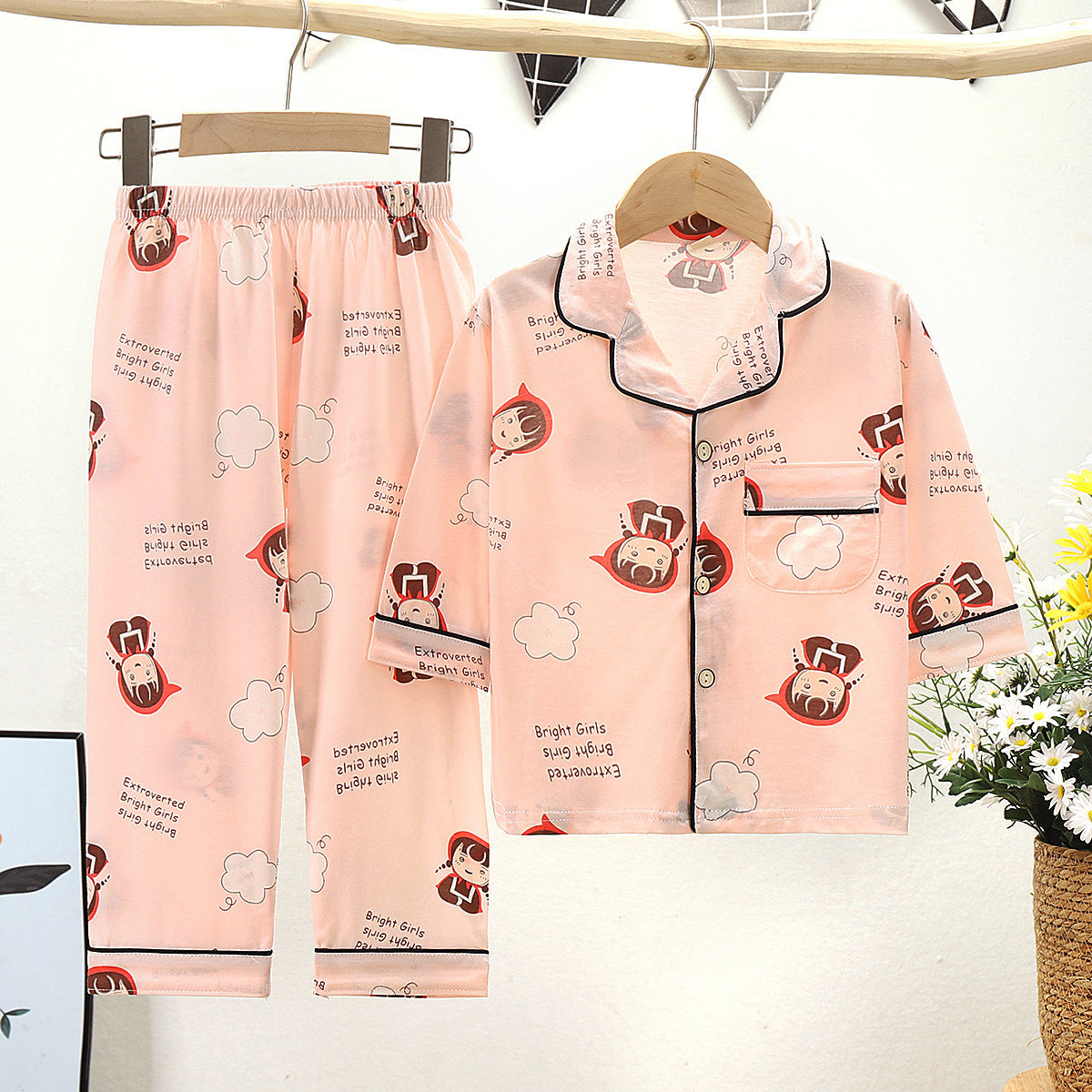 Sleeves Pajamas Set