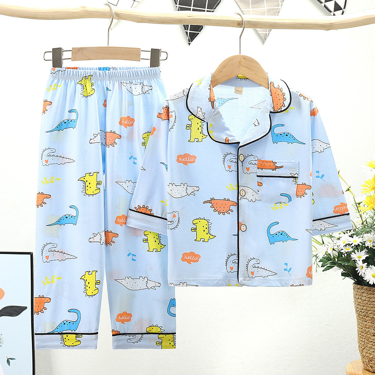 Sleeves Pajamas Set