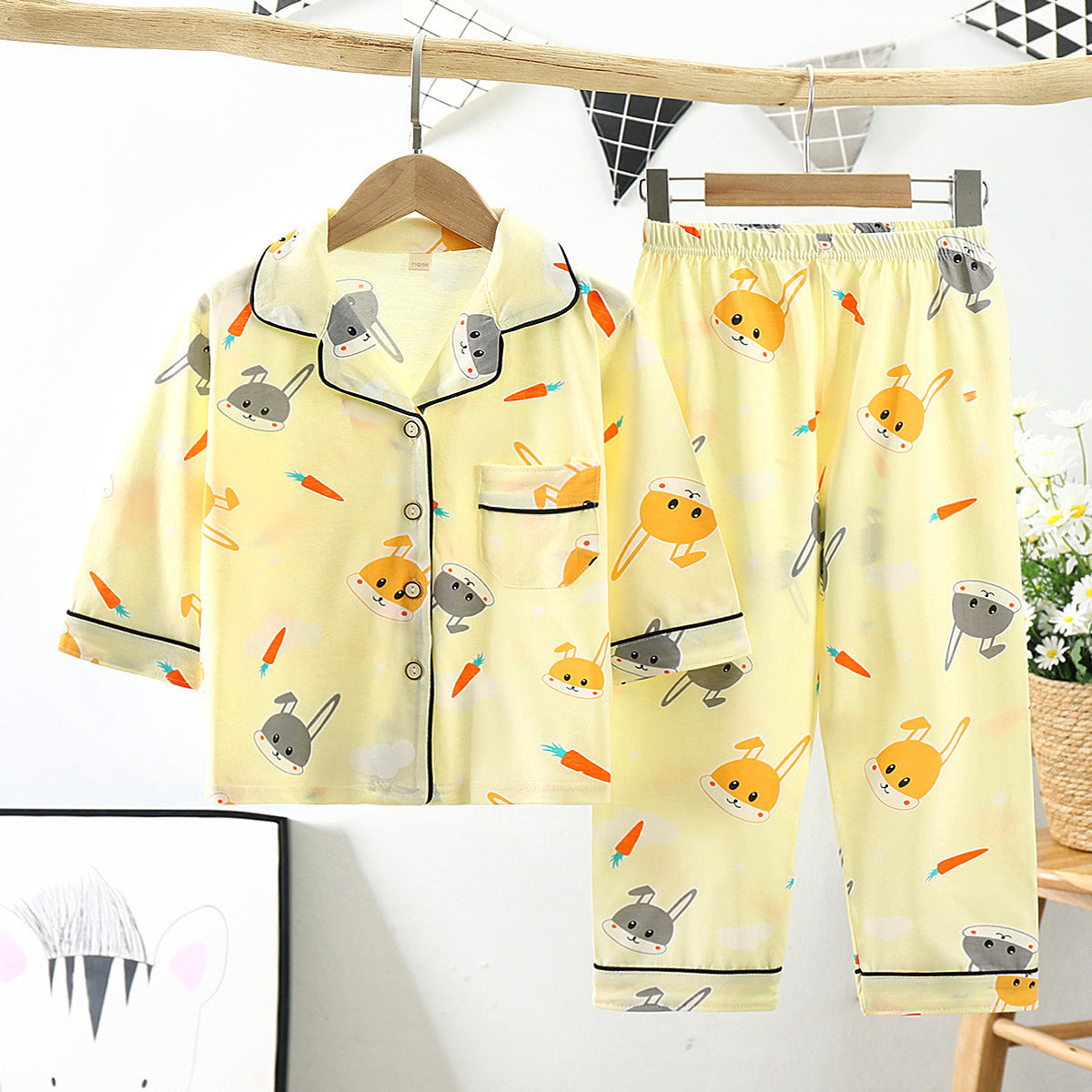 Sleeves Pajamas Set
