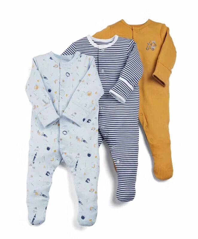 Footed Pajama Trio