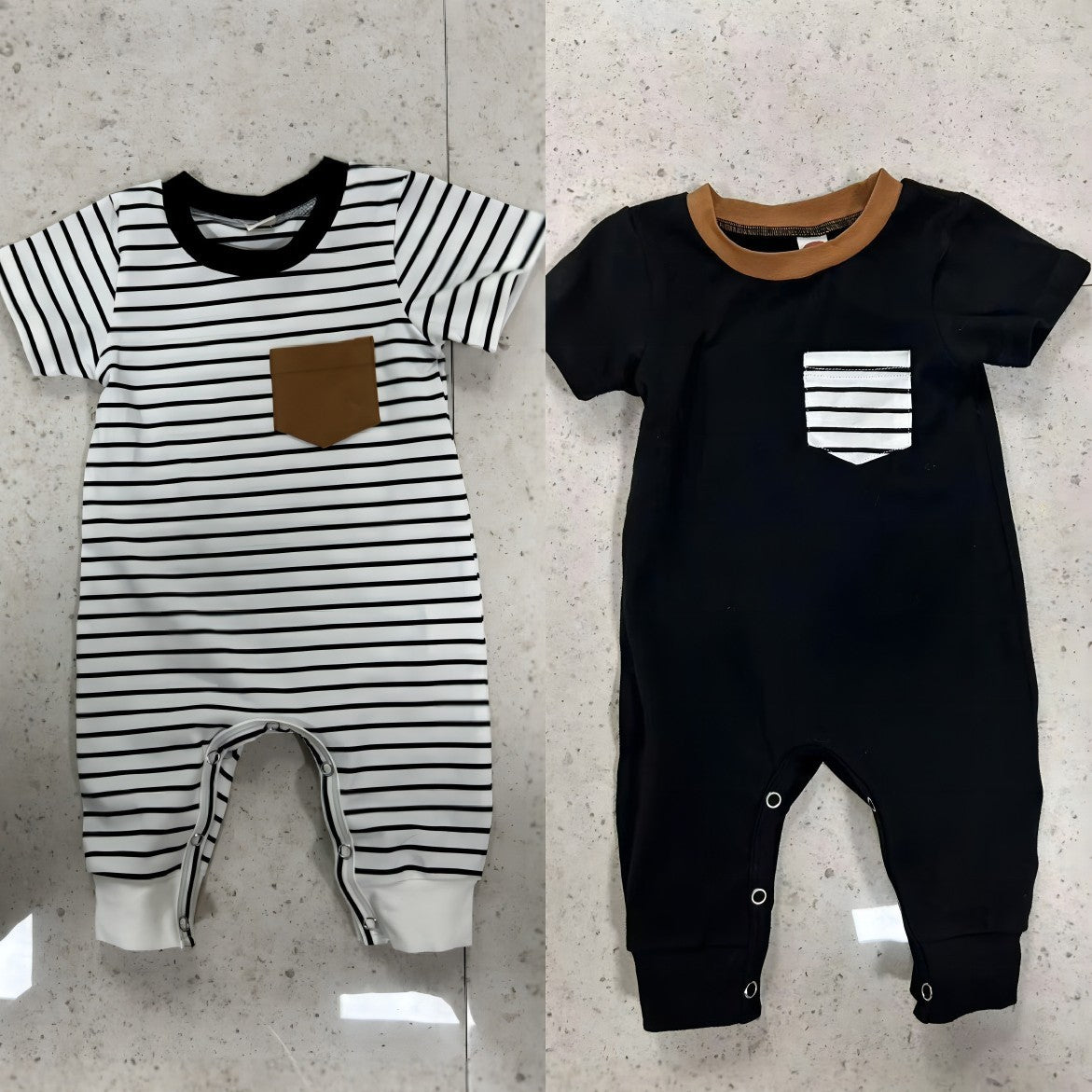 Cotton Striped Jumpsuit
