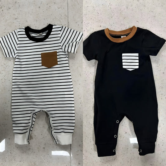 Cotton Striped Jumpsuit