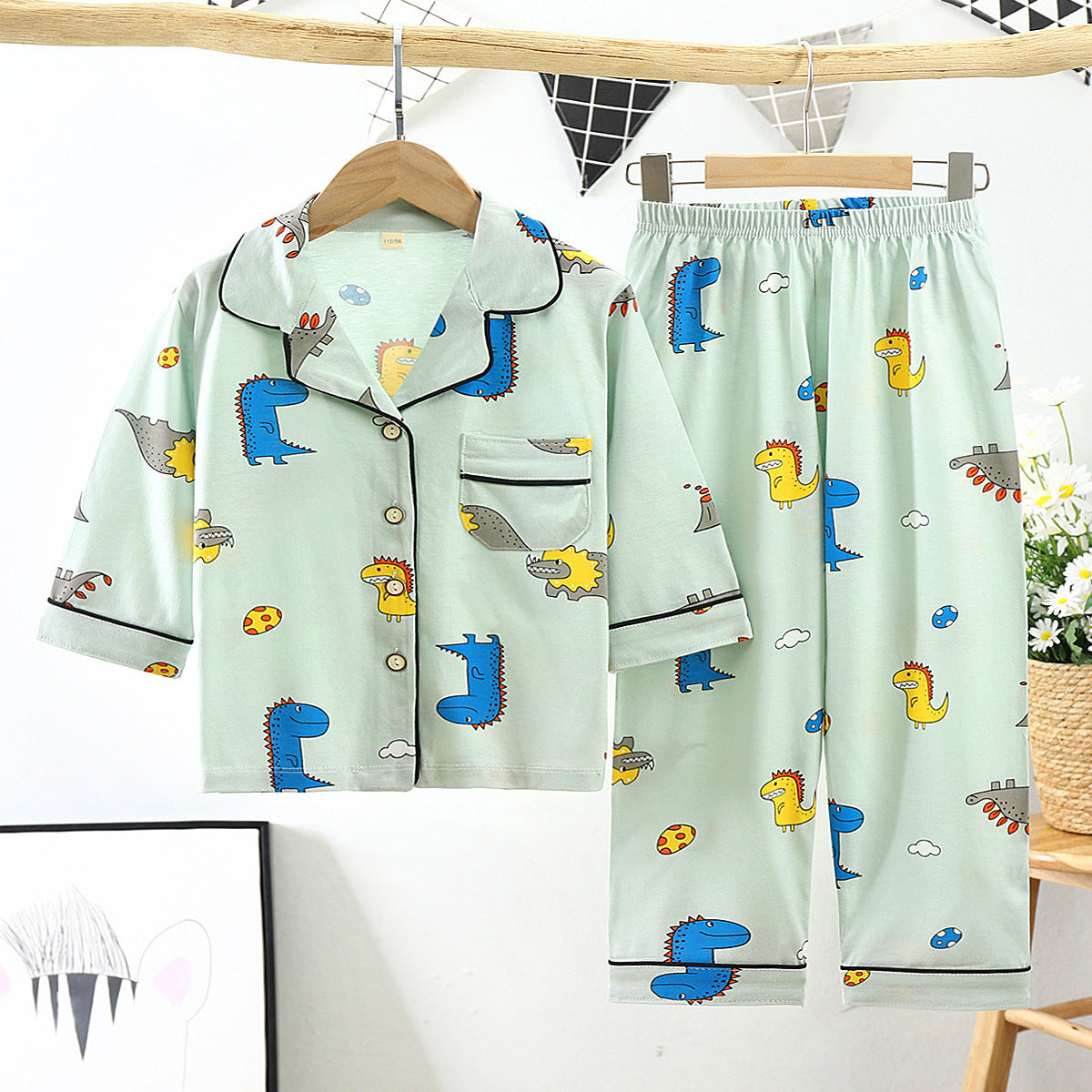 Sleeves Pajamas Set