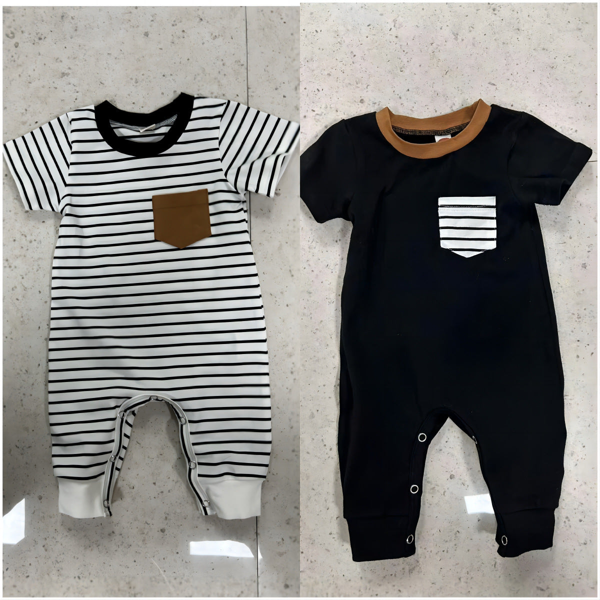 Cotton Striped Jumpsuit