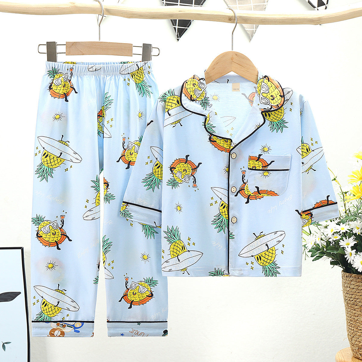 Sleeves Pajamas Set