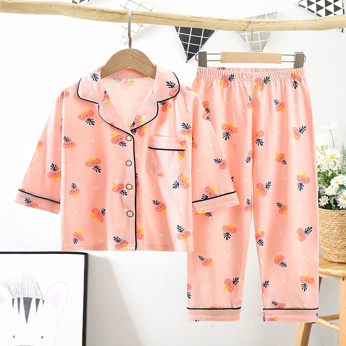 Sleeves Pajamas Set